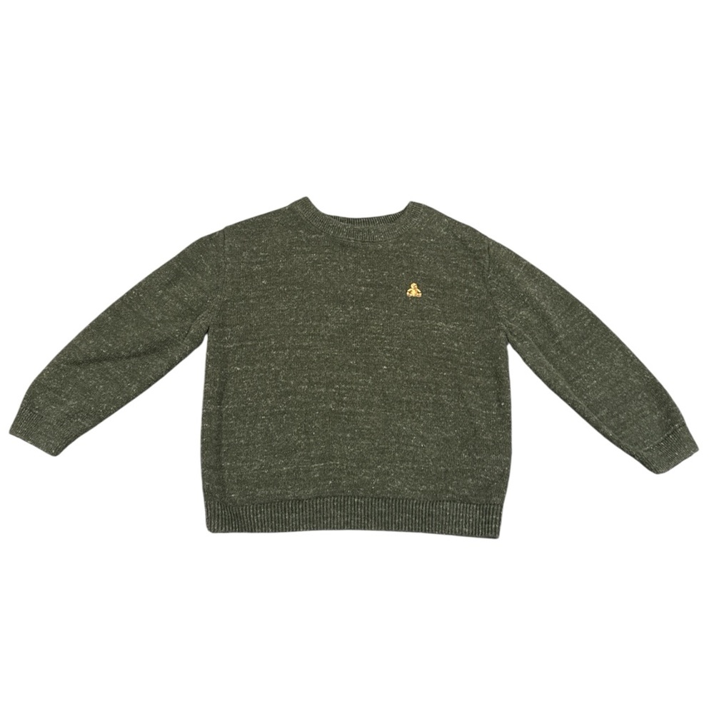 Gap Toddler Boy Green‎ Crewneck Knit Sweater Relaxed Fit, Size 3T Cozy Soft Fall